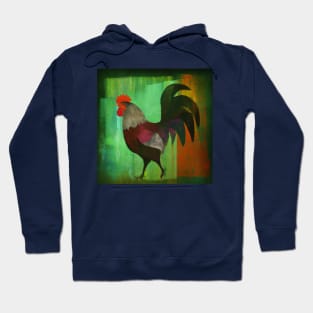 Rooster painting Hoodie